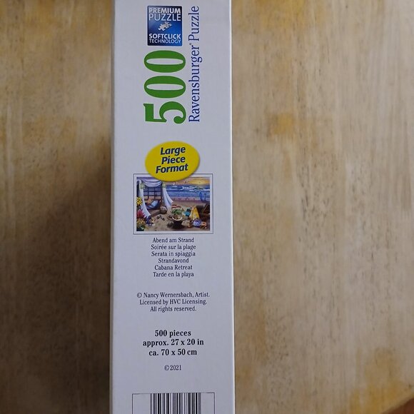 Ravensburger Cabana Retreat Jigsaw Puzzle, 500 Pieces - Picture 3 of 3